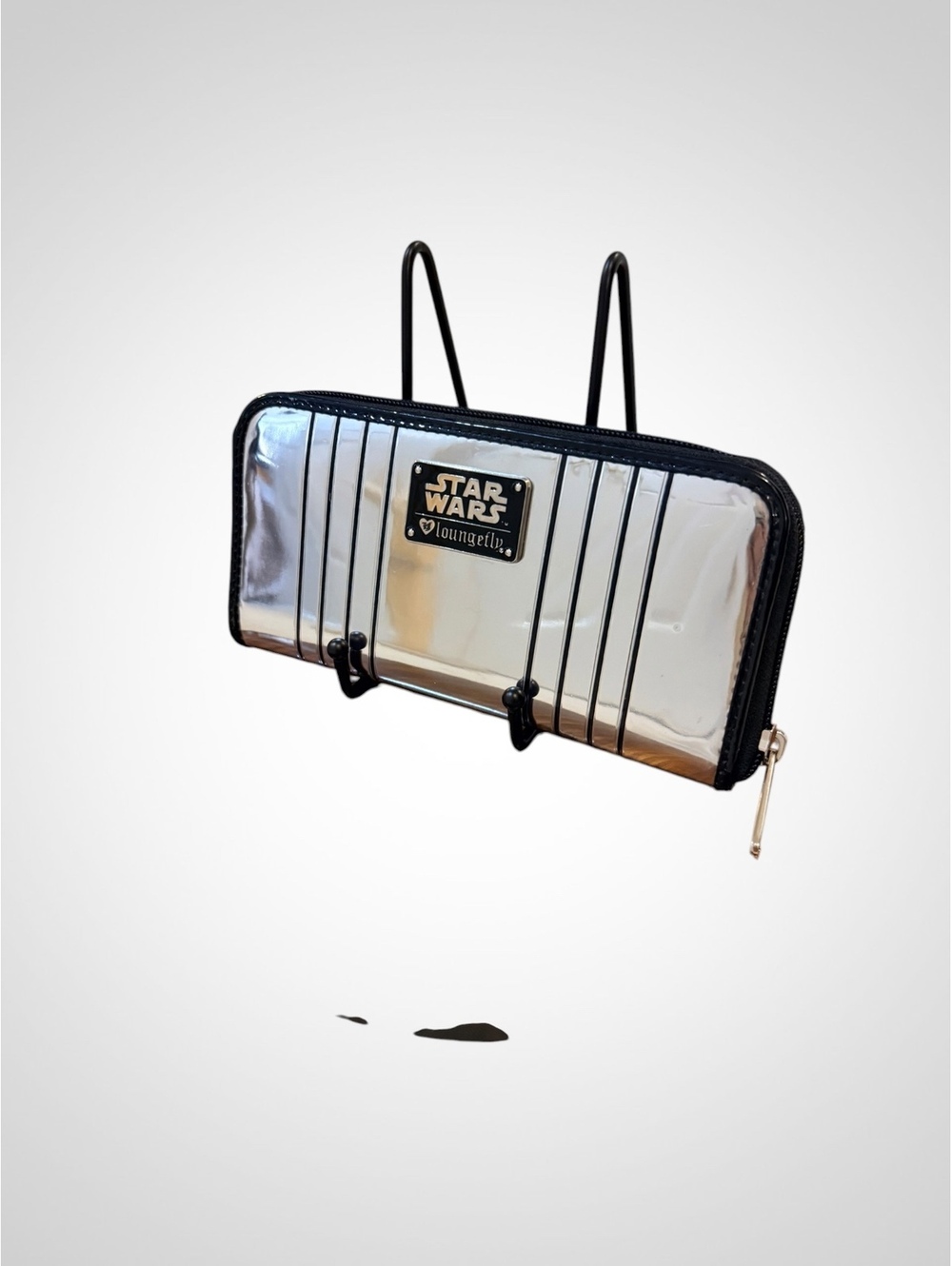 Star Wars Loungefly Silver Stormtrooper Zip-Around Wallet with Card Slots